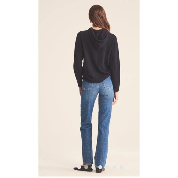 Naadam Sweater M Recycled Cashmere Hoodie Dark Gray Casual - Picture 7 of 15